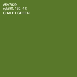 #5A7829 - Chalet Green Color Image